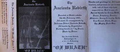 The Ancients Rebirth - Of Wrath (demo)